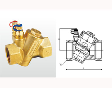 埃美柯黃銅動(dòng)態(tài)平衡閥結(jié)構(gòu)圖